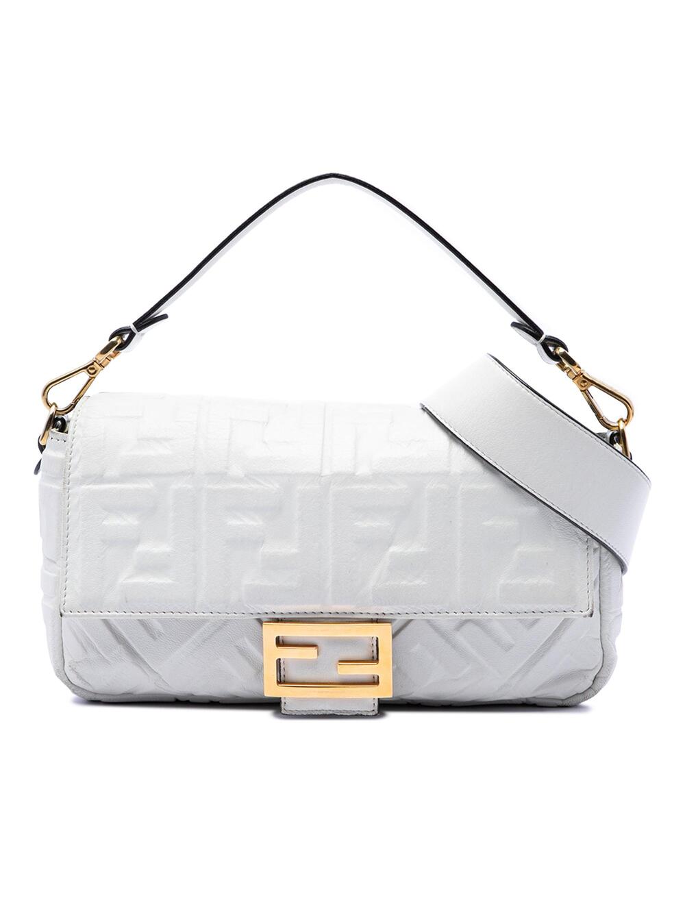 Fendi Baguette Nm Bag Zucca Embossed #376451F18B